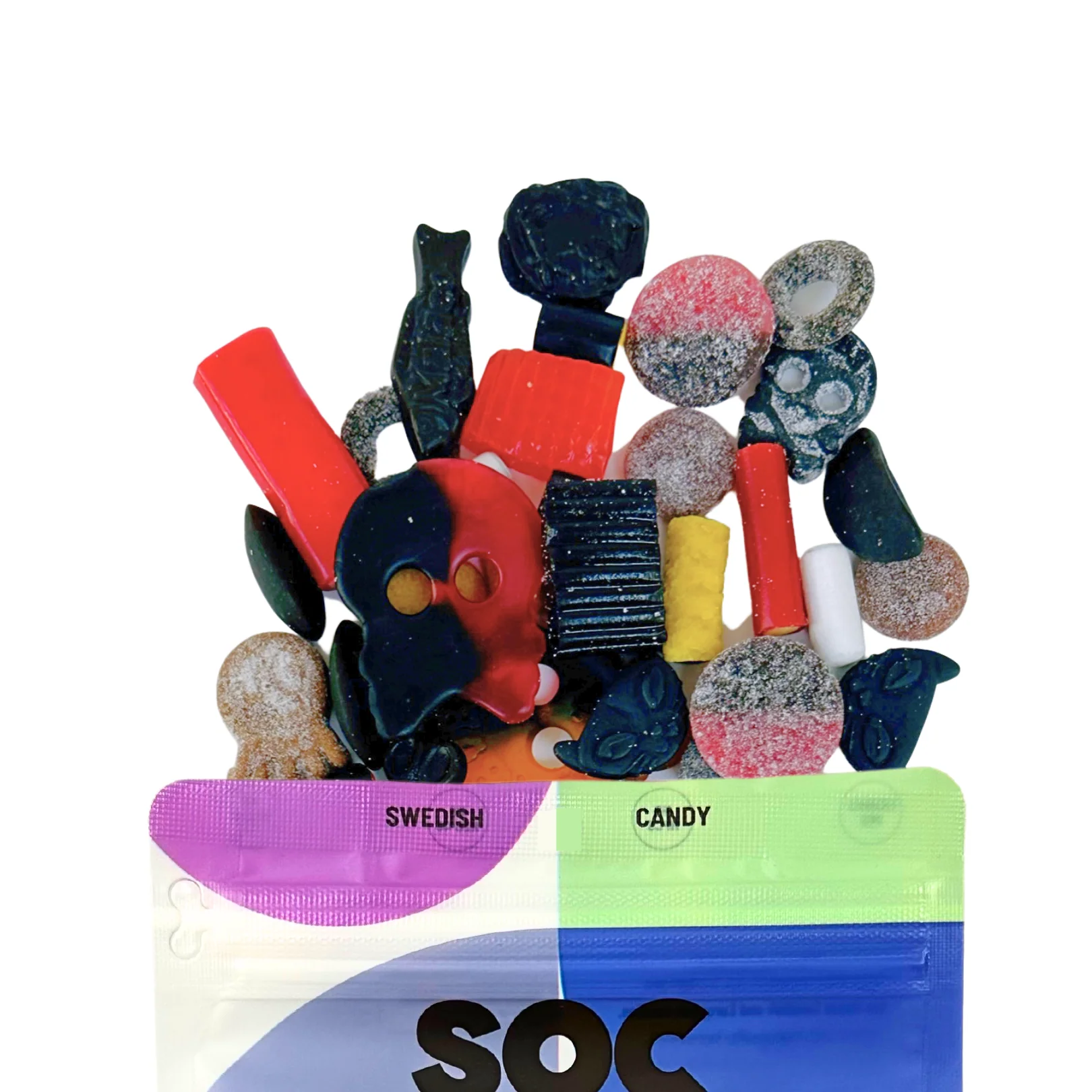 Licorice Mix Swedish Candy Pouch - Image 2